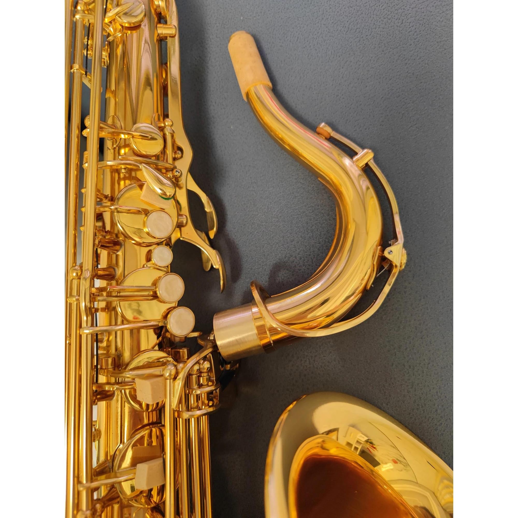 Sassofono Tenore Professionale Silver B-tune Completamente In Argento Realizzato Con Una Sensazione Confortevole Strumento Jazz SAX(Bag A)