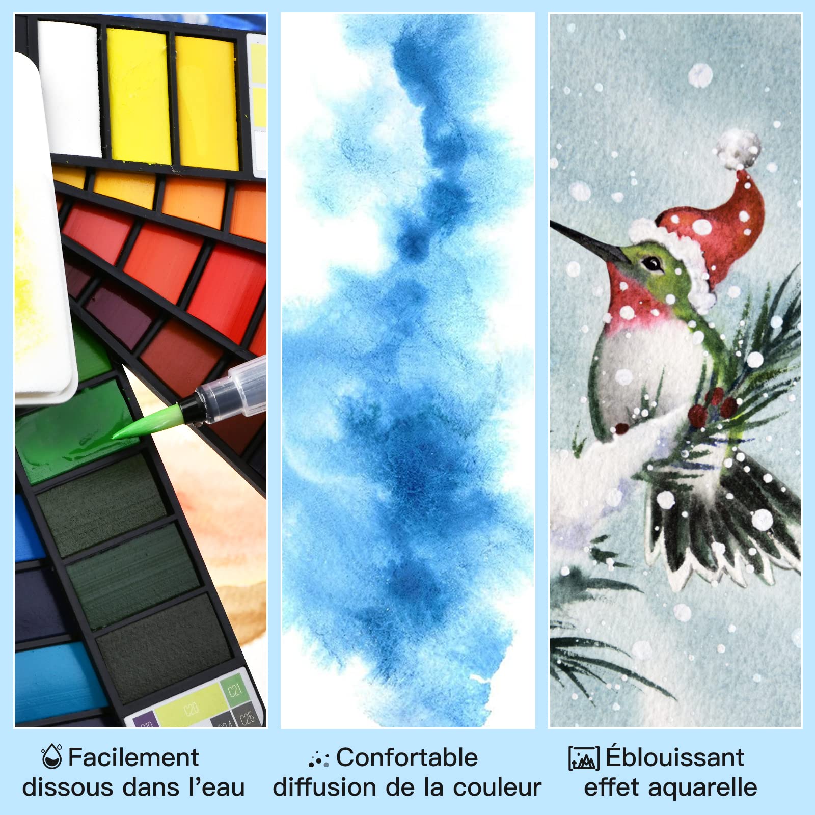 Finetec Parelmoer aquarelverf set 24 kleuren Colourful Finetec Parelmoer aquarelverf set 24 kleuren Colourful