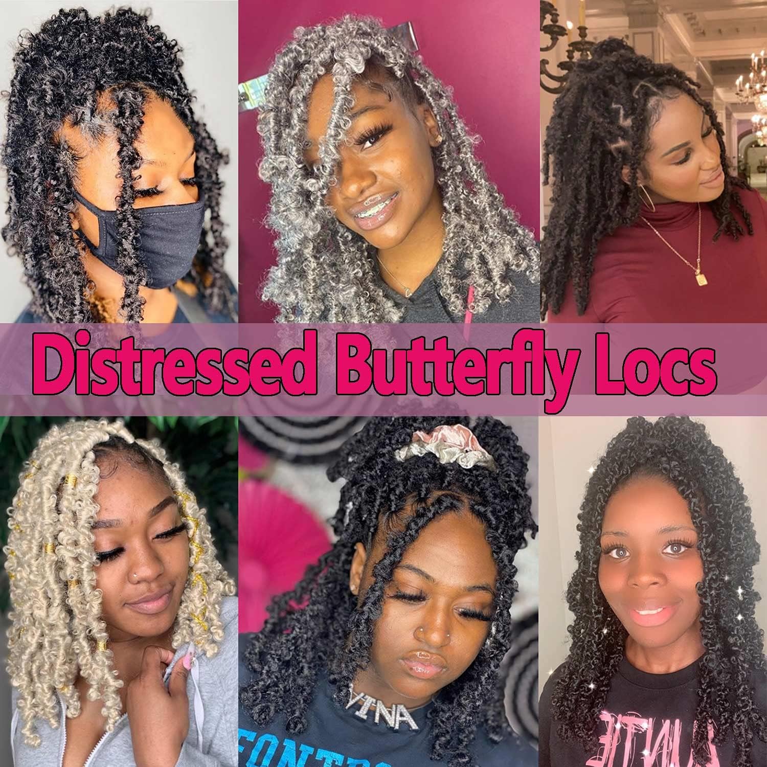 Beverlee Butterfly Locs Pre-Twisted Crochet Braids