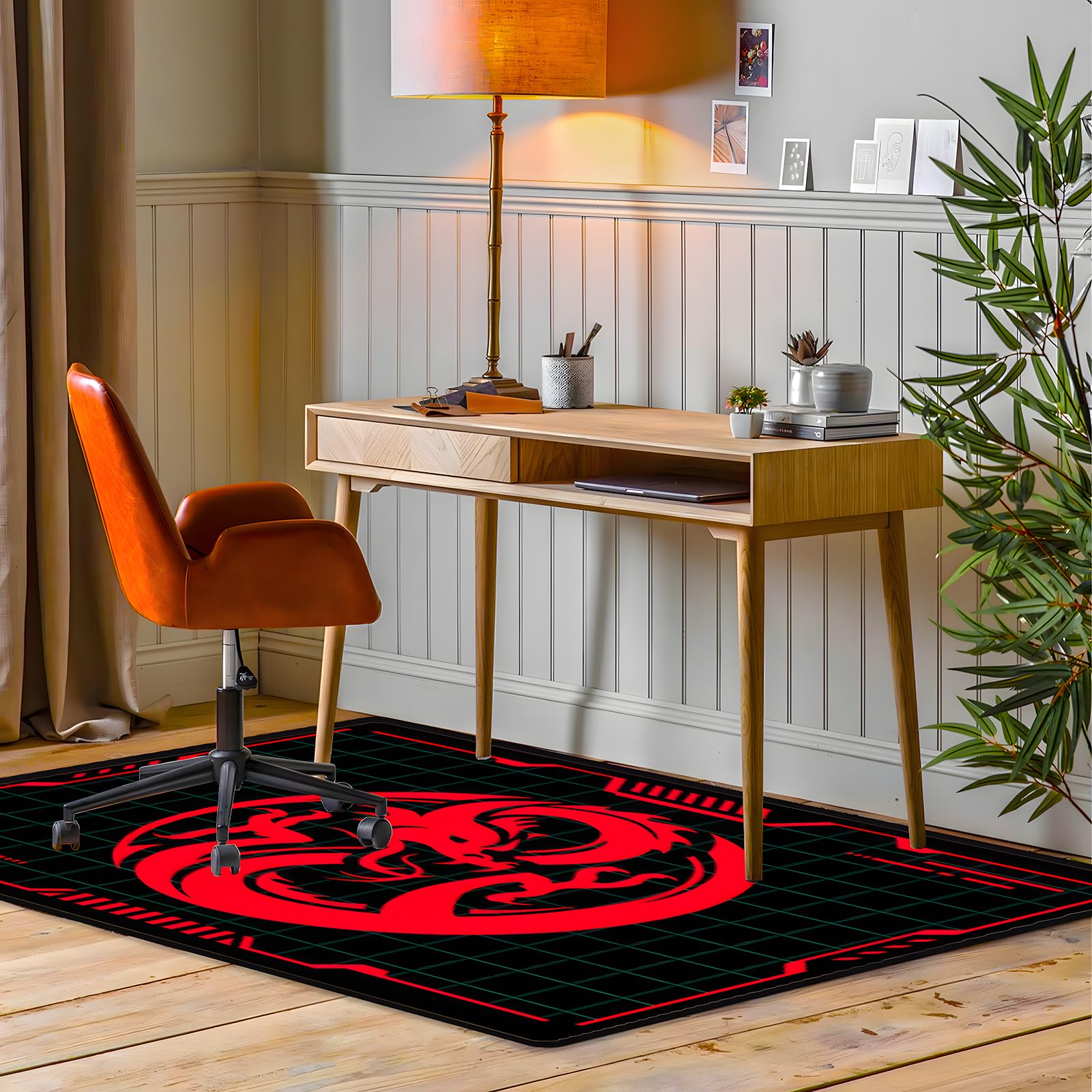 Tapis de protection de sol pour chaise de bureau, 160 cm x 130 cm, convient pour les sols en bois dur et en carrelage. Le tapis de protection convient aux chaises dans les bureaux, les salles