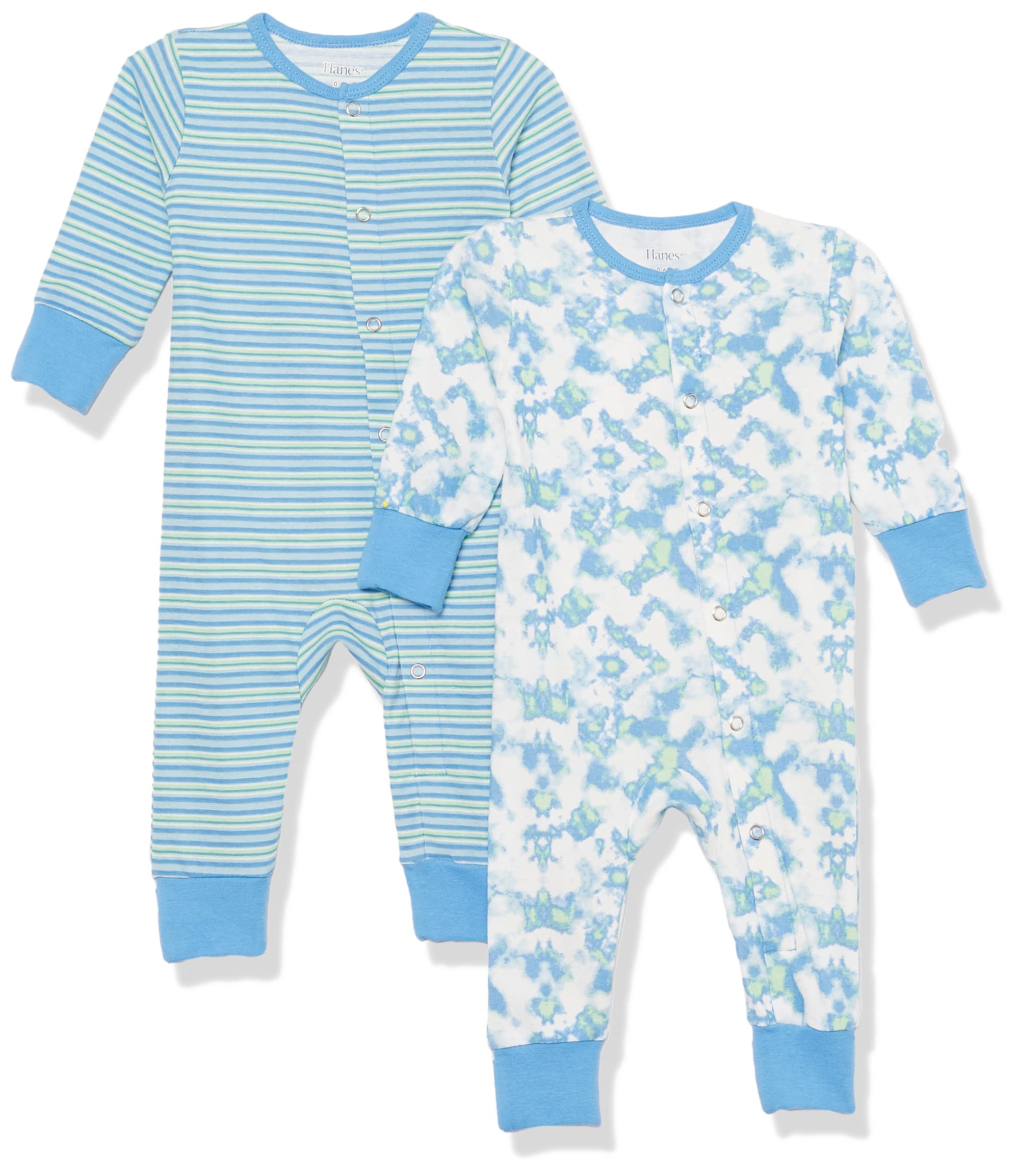 Hanes Suits, Ultimate Baby Flexy Knit Pajamas, Play and Sleep 2-Pack