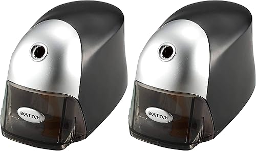 Bostitch QuietSharp Executive - Sacapuntas eléctrico, negro (EPS8HD-BLK) paquete de 2