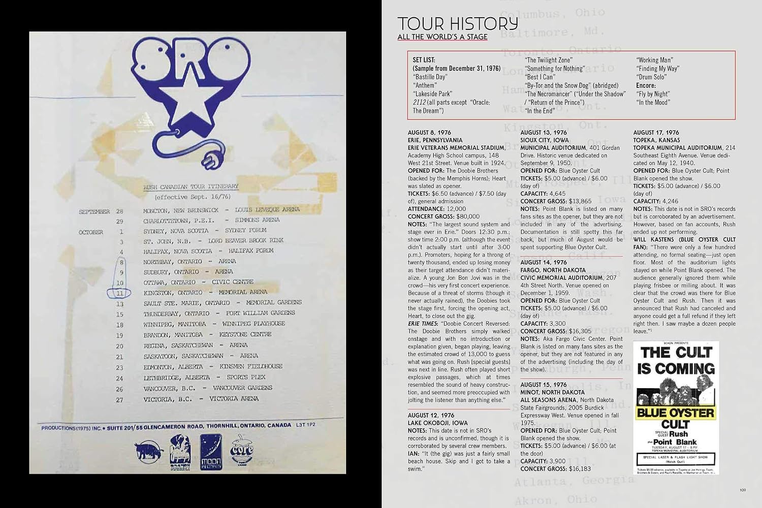 Rush: Wandering the Face of the Earth: The Official Touring History