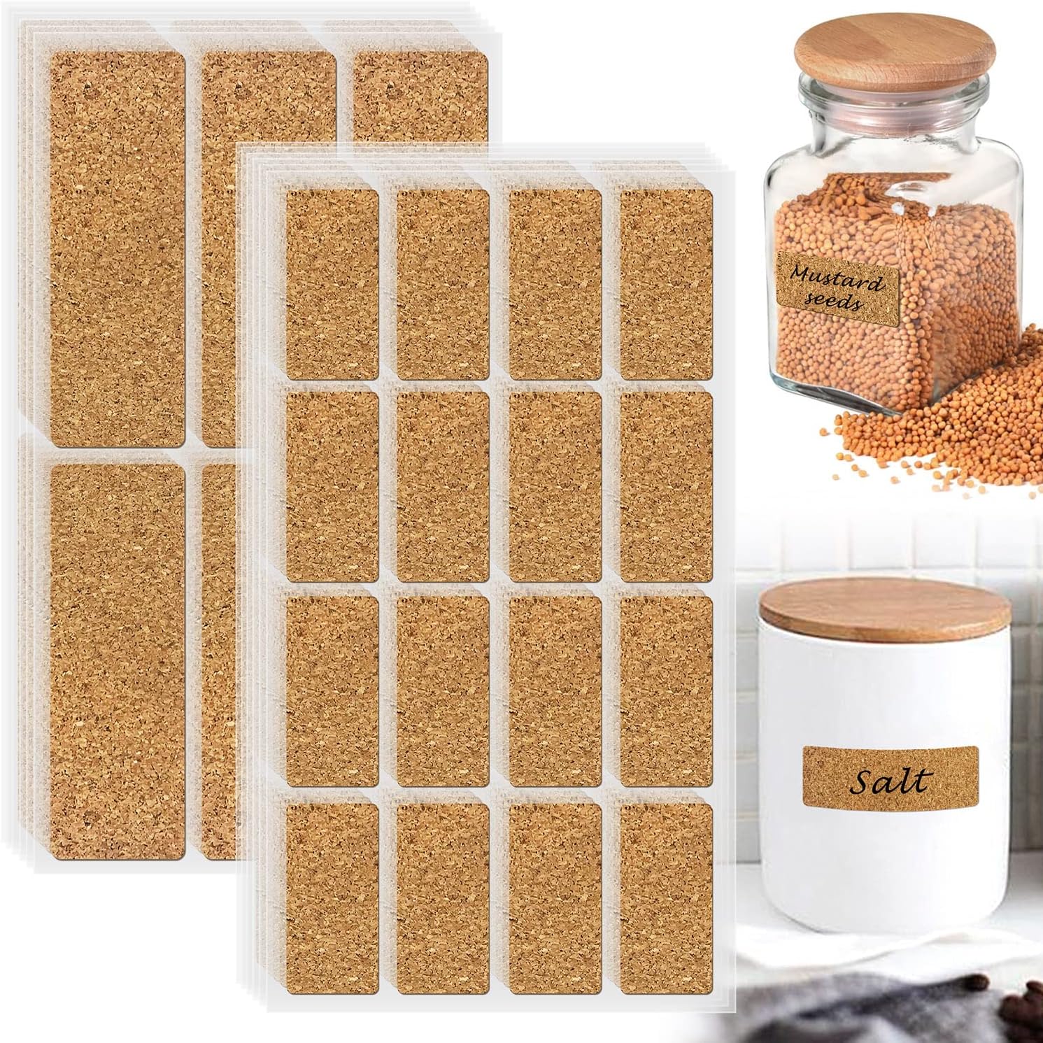 Buy Cork Waterproof Removable Label Stickers132 Pcs Name Tags Sticker