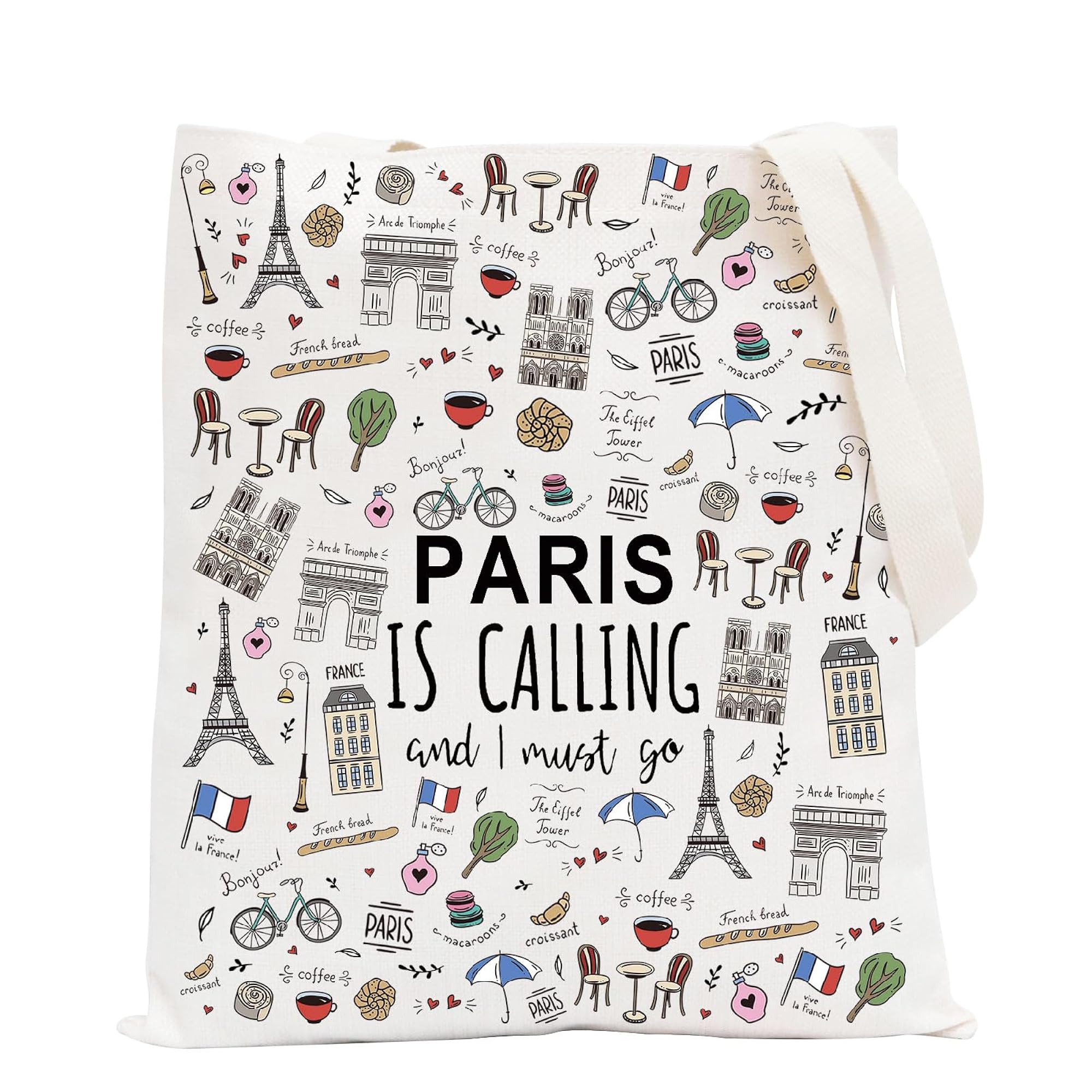 Paris Themed Cosmetic Bag, Gift for Paris Lovers