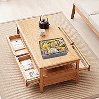 Vista 6 de Bandejas de plástico poco profundas, cesta de almacenamiento de papel de oficina, juego de 6