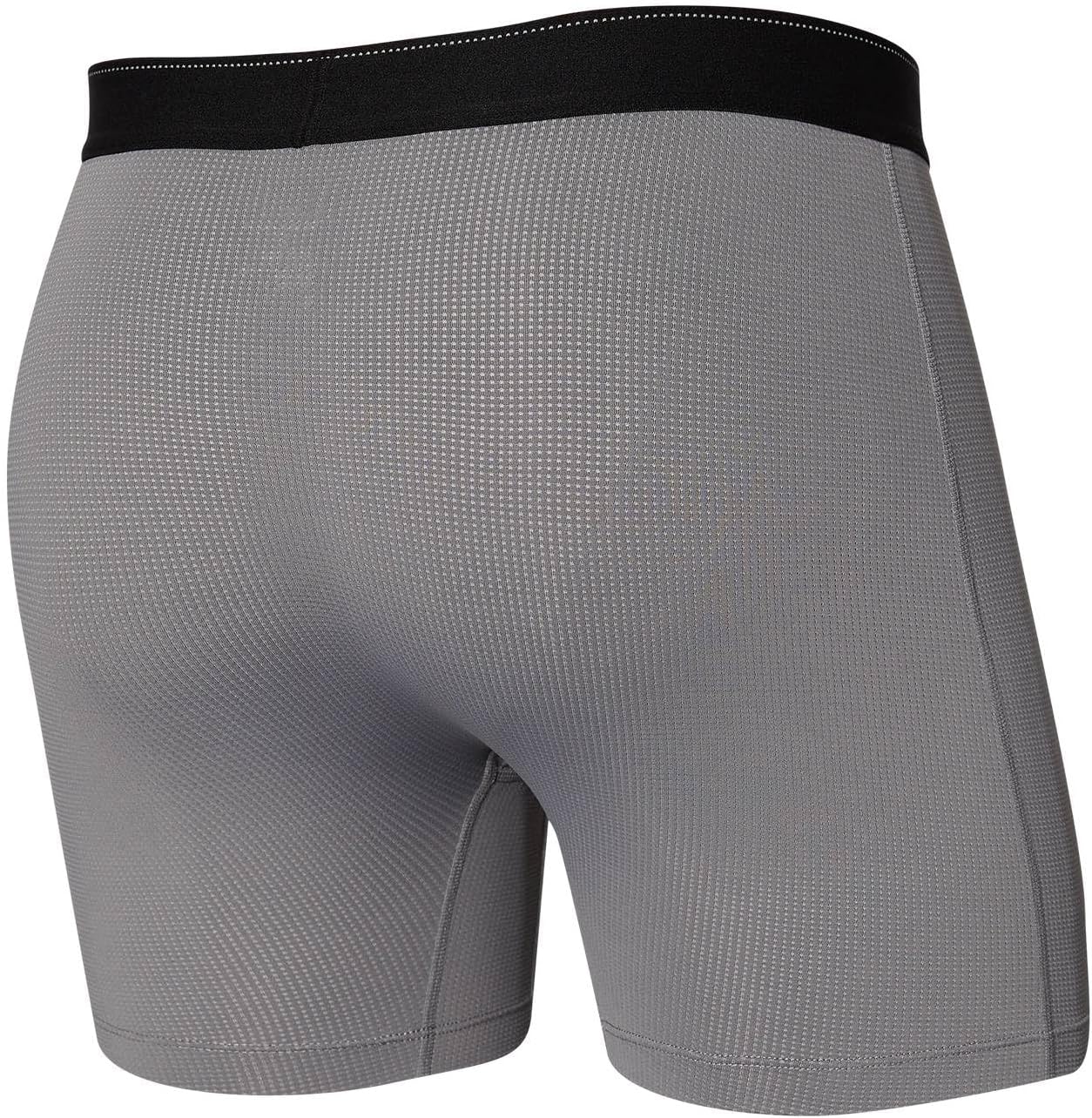 Saxx Men's Underwear Boxer Briefs – Quest Quick Dry Mesh Boxer Briefs with Built-in Pouch Support - Charcoal II, Small - Image 3
