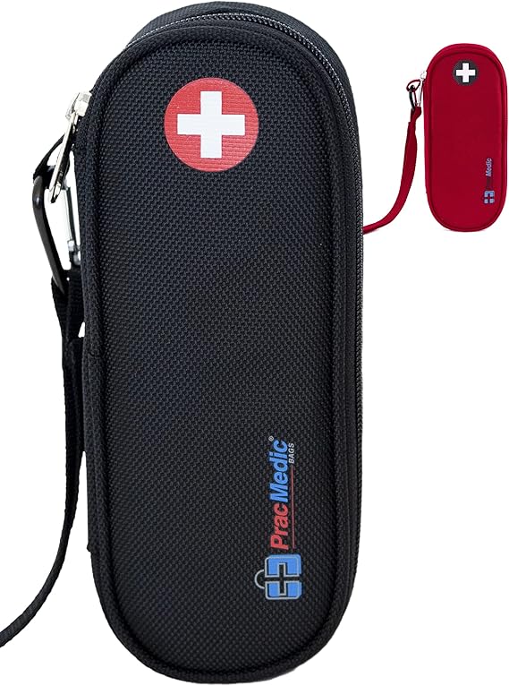 PracMedic Bags EpiPen Carrying Case, Compact Holds 2 EpiPens or Auvi
