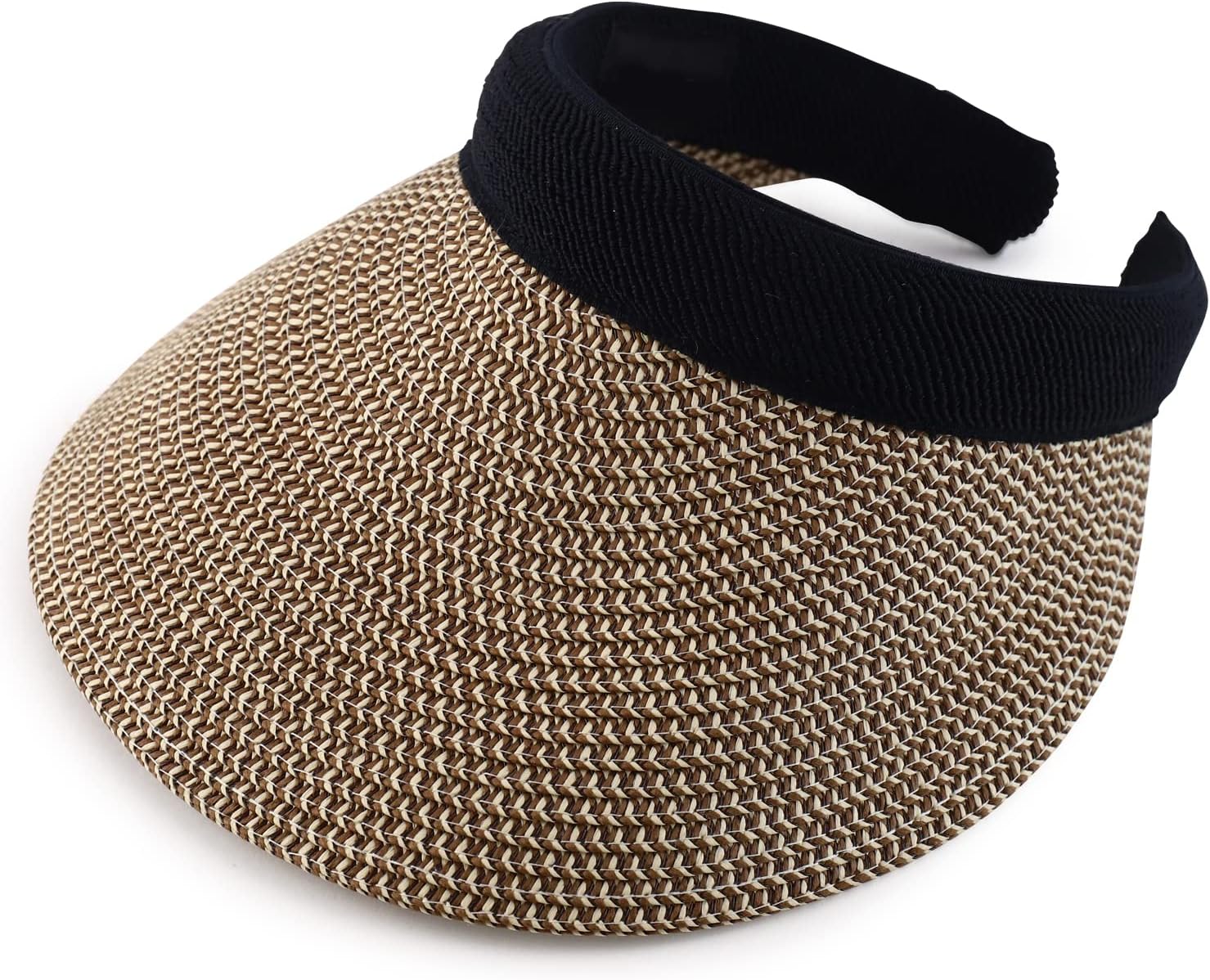 Armycrew Braided 4 Inch Toyo Brim Clip On Visor with Sweatband