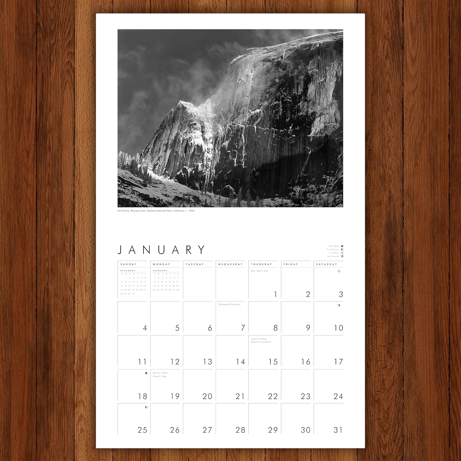 Ansel Adams 2026 Wall Calendar: Authorized Edition (Monthly Calendar) - Image 3