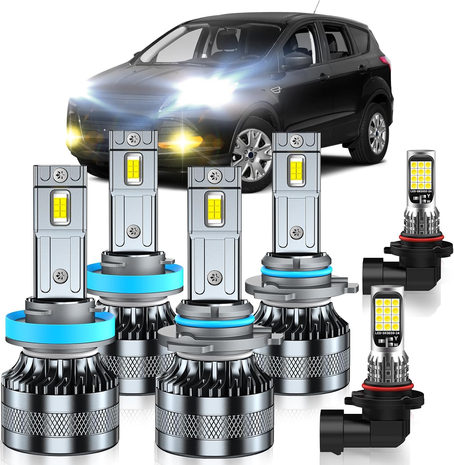 Amazon.com: TLEVELCL Compatible with Ford Escape S SE SEL 2013-2016 Fog ...