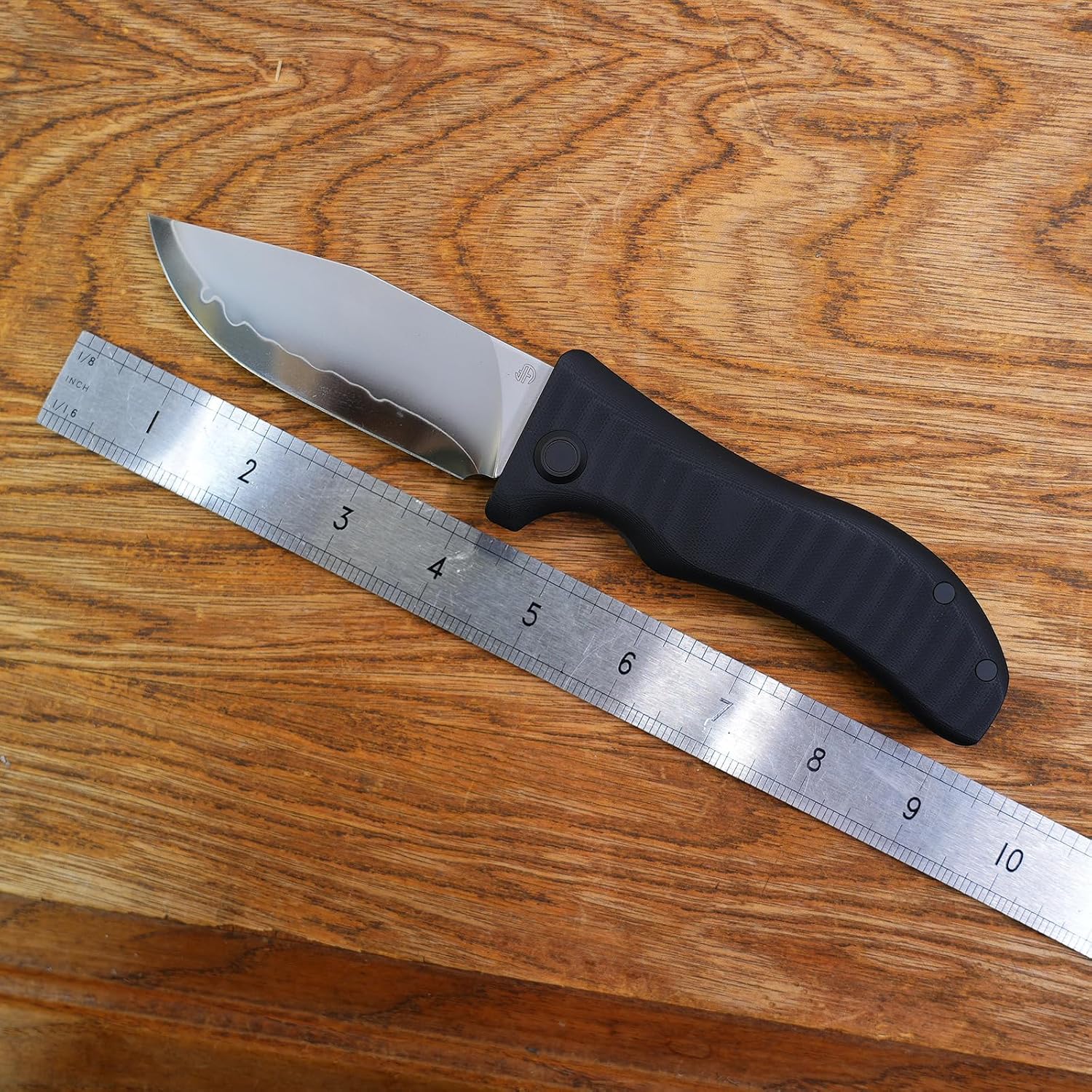 Lucky Dog Foldable Knife 4" SLD-Magic Blade, G10 Handle with Flipper Opener, Camping & Hiking Folding Knife (2524-BK)
