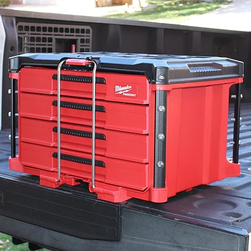 Miniatura 3 de Alpha Rails - Rieles roscados Alpha Engineered compatibles con cajas de herramientas Milwaukee Packout para cajones (10.4 pulgadas (10.433 in),