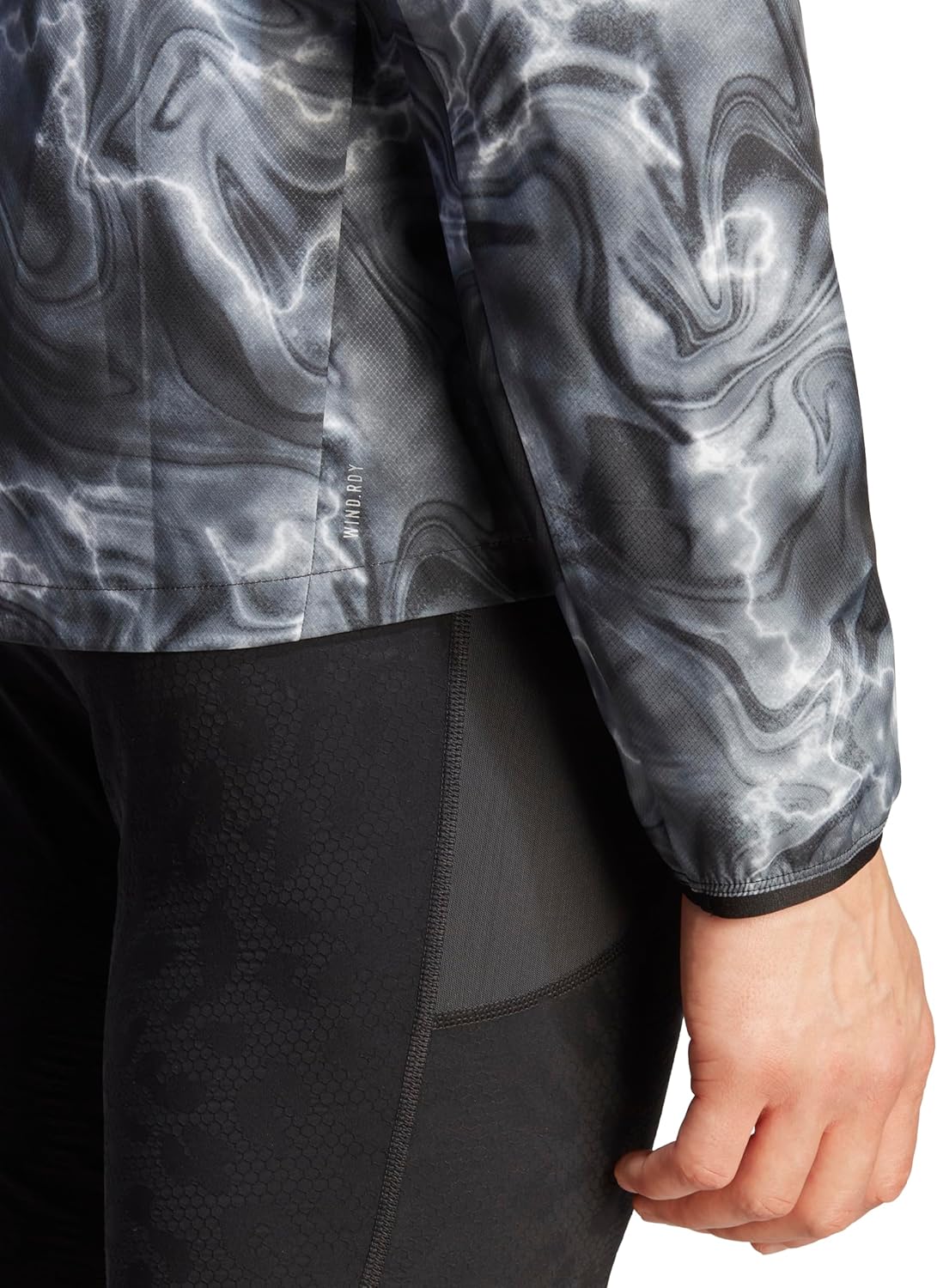 adidas mens Own the Run Allover Print Jacket - Image 5