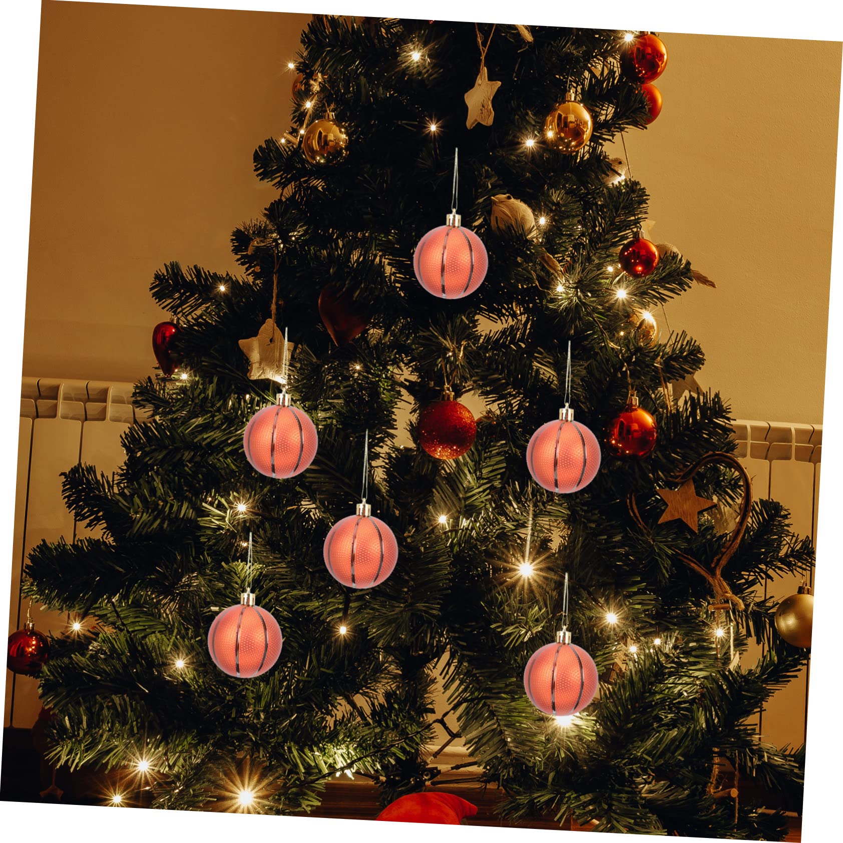 HOMSFOU Lot De 5 Décorations De Noël À Suspendre Motif Sport 6 Pièces X 5