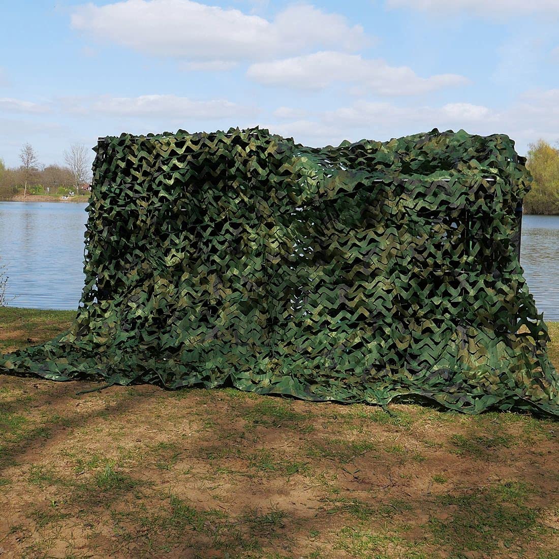 your GEAR Tarnnetz Camouflage Netz 3x4m - Militär Outdoor Armee Schutz – Bundeswehr Ausrüstung - UV- & wasserabweisend - für Jagd, Garten, Sonnenschutz