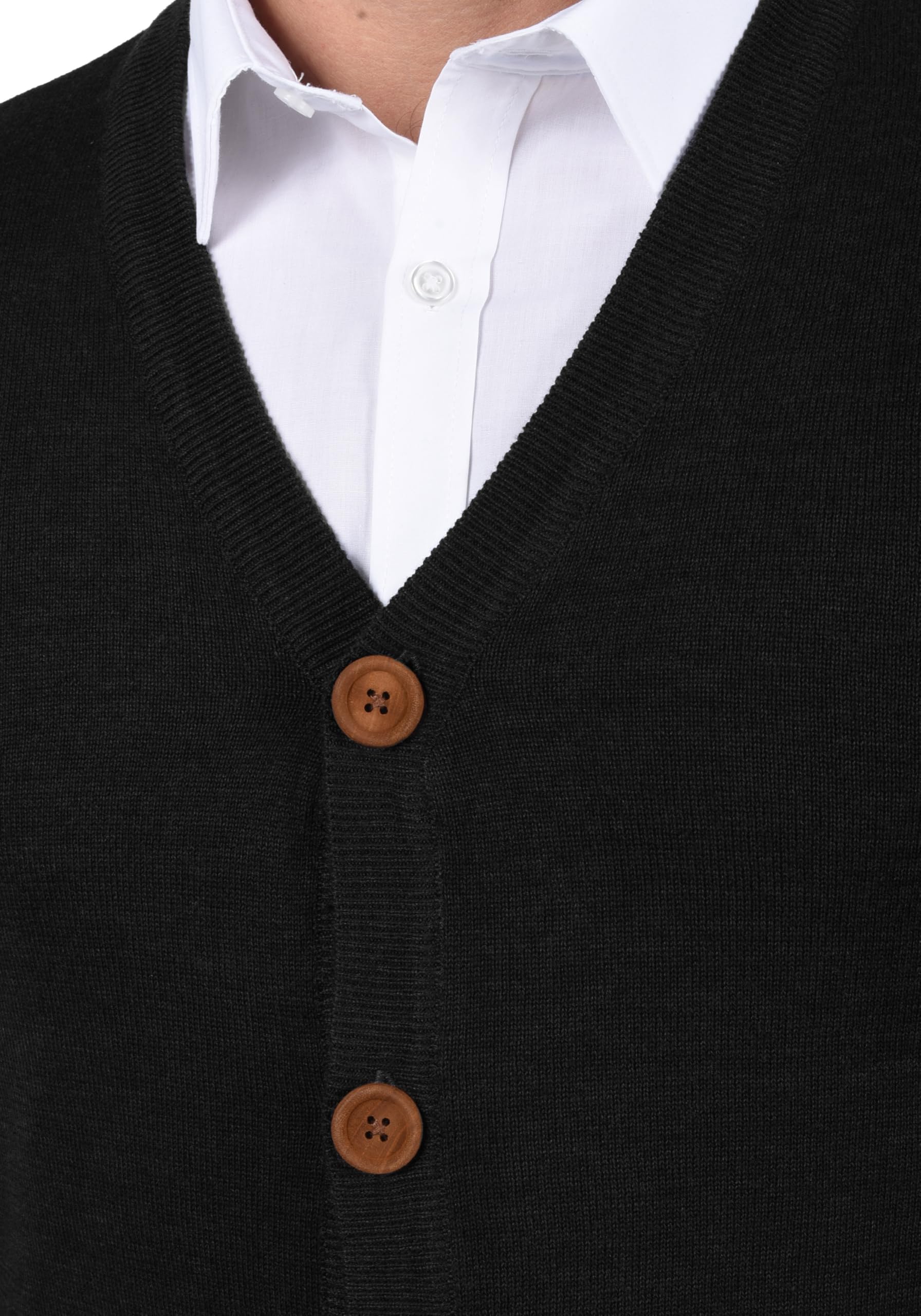 BLEND Lennard Cárdigan Chaqueta De Punto Rebeca para Hombre con V-Neck