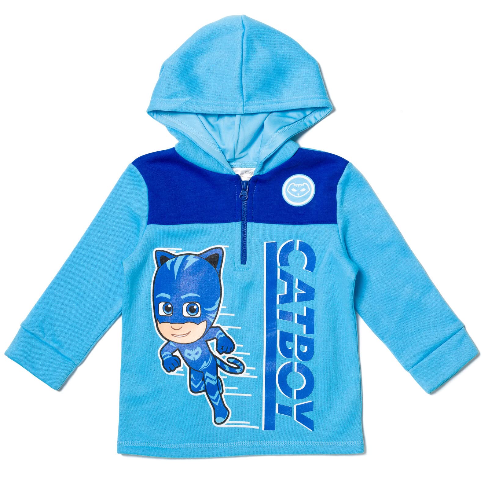 Pj Masks Catboy Gekko Owlette Fleece Half Zip Hoodie Toddler