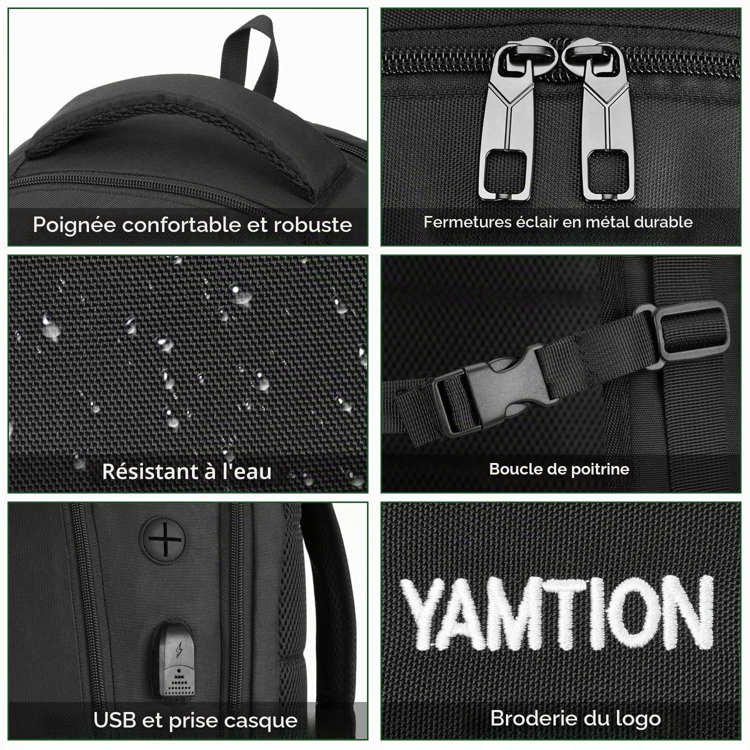 Sac à Dos Homme Grand Scolaire Ado Sac a Dos Ecole Cartables College Sac a Dos Ordinateur Affaires