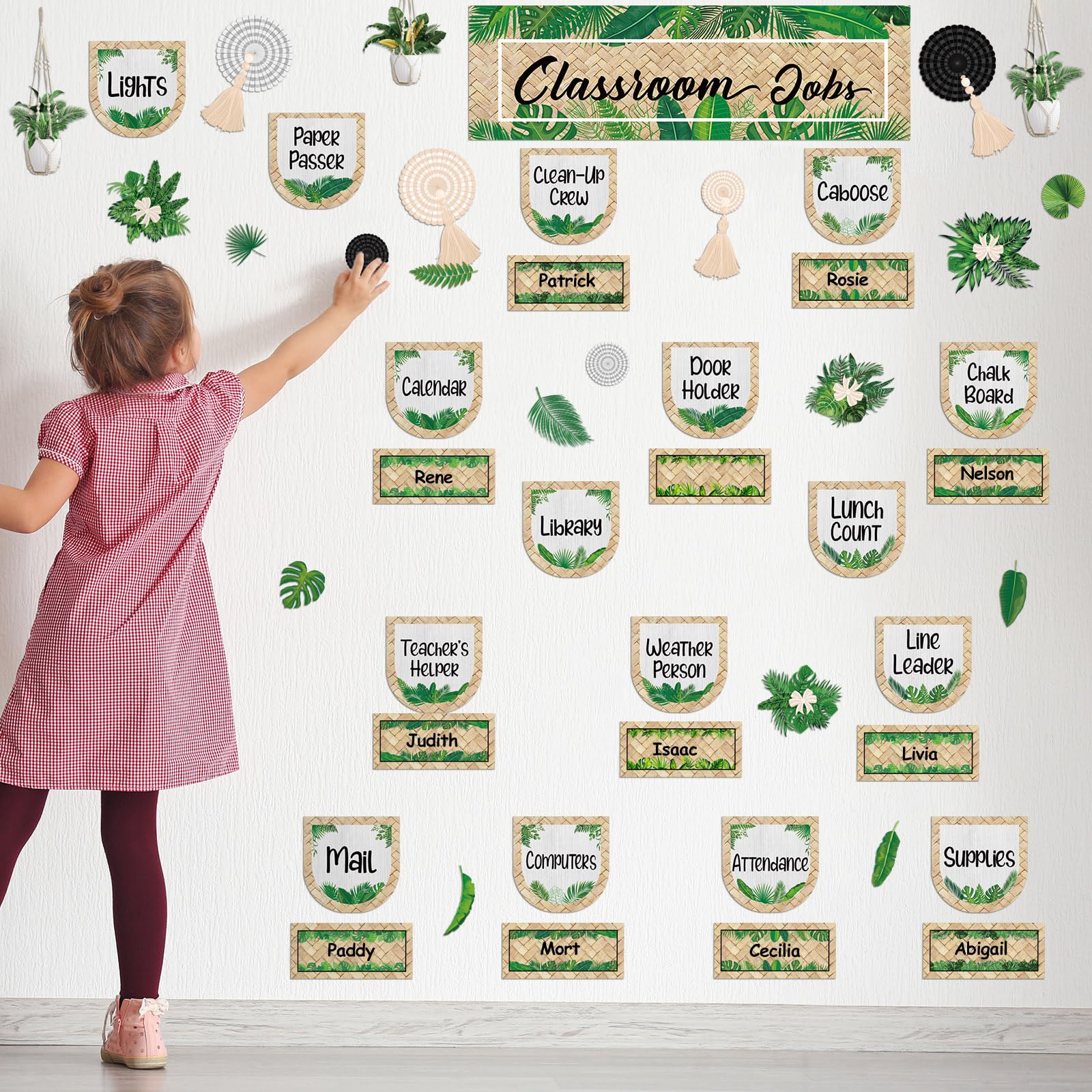 FYSUIMU Klassenzimmer Jobs Set - Buntstift Design Mit 71 Teilen Für Lehrer