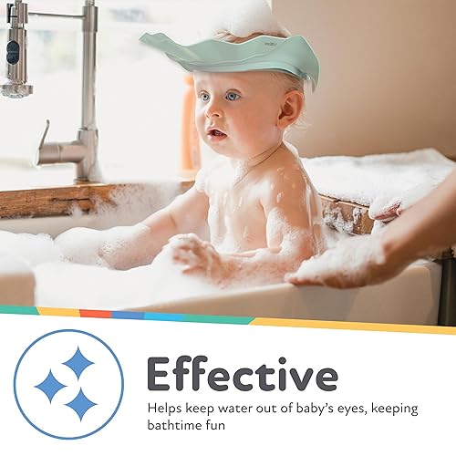 Miniatura 3 de Nuby Gorro de baño - Sin BPA Baby Essentials - Accesorios de baño para bebés - Rosa