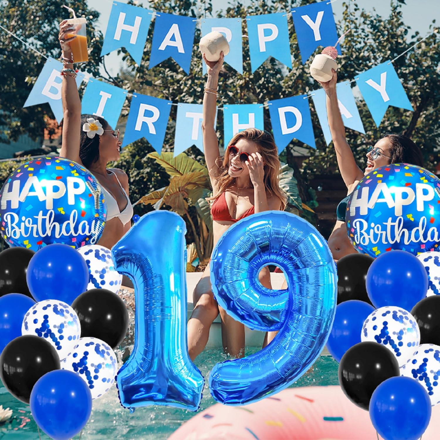 Décoration Ballon An Joyeux Anniversaire 60 Ans, Bannière