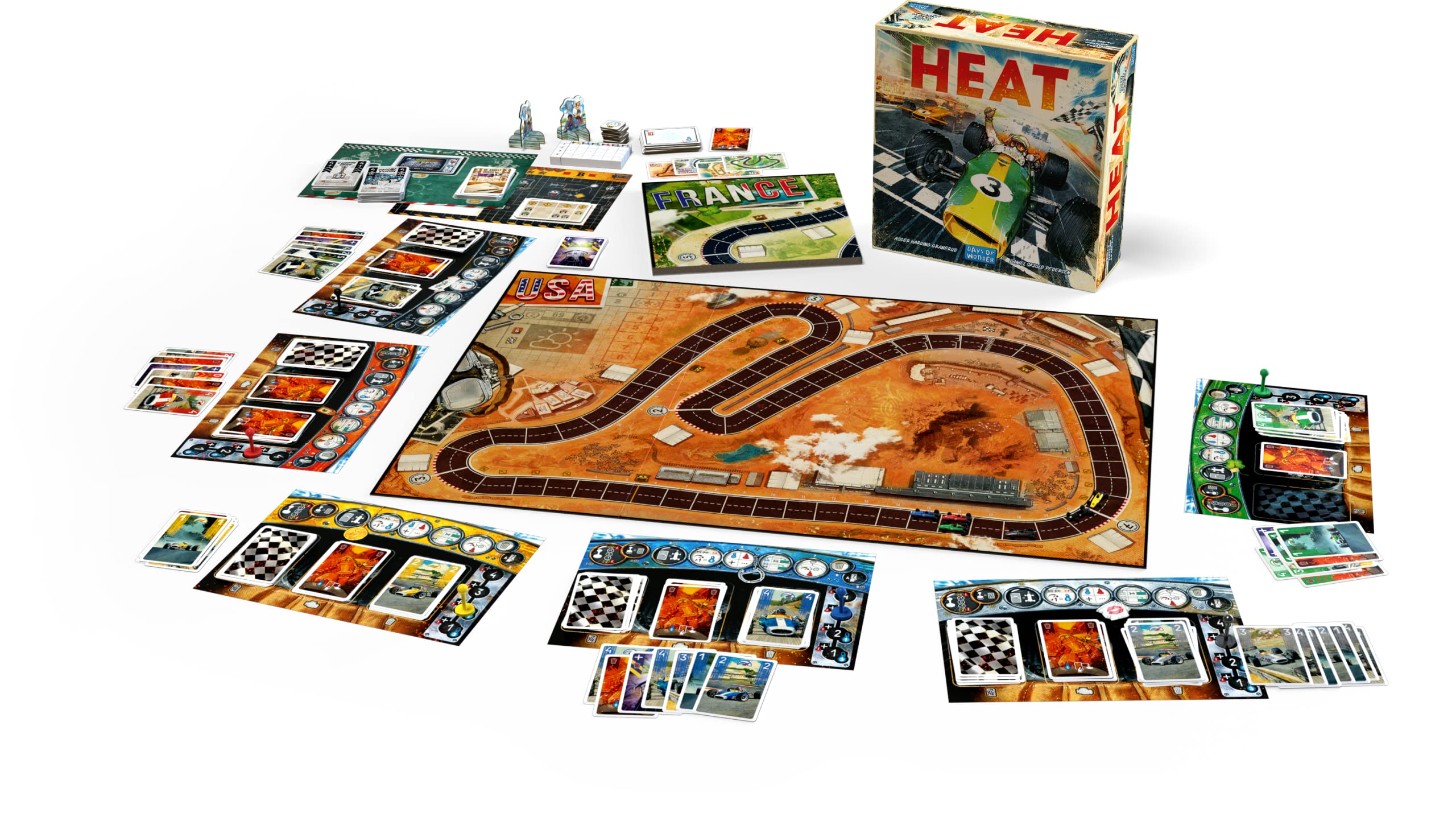 Asmodee Gra planszowa samochodowa | Adrenalinowa gra planszowa wyścigów samochodowych - 1-6 graczy - 10+ lat - 60 minut - wydanie włoskie
