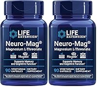 Vista 10 de Life Extension Neuro-Mag Magnesio L-treonato, Salud de la Memoria, Pensamiento Rápido, Apoyo a la Salud Cognitiva, Vegetariano, Sin GMO, 90 Cápsulas