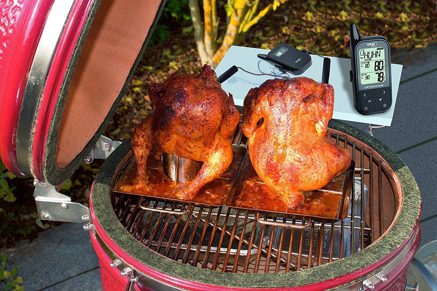 TFA Dostmann Termometro da cucina Chef Twin Radio – Barbecue con due einstechfuehlern e tenendo. FUNZIONI