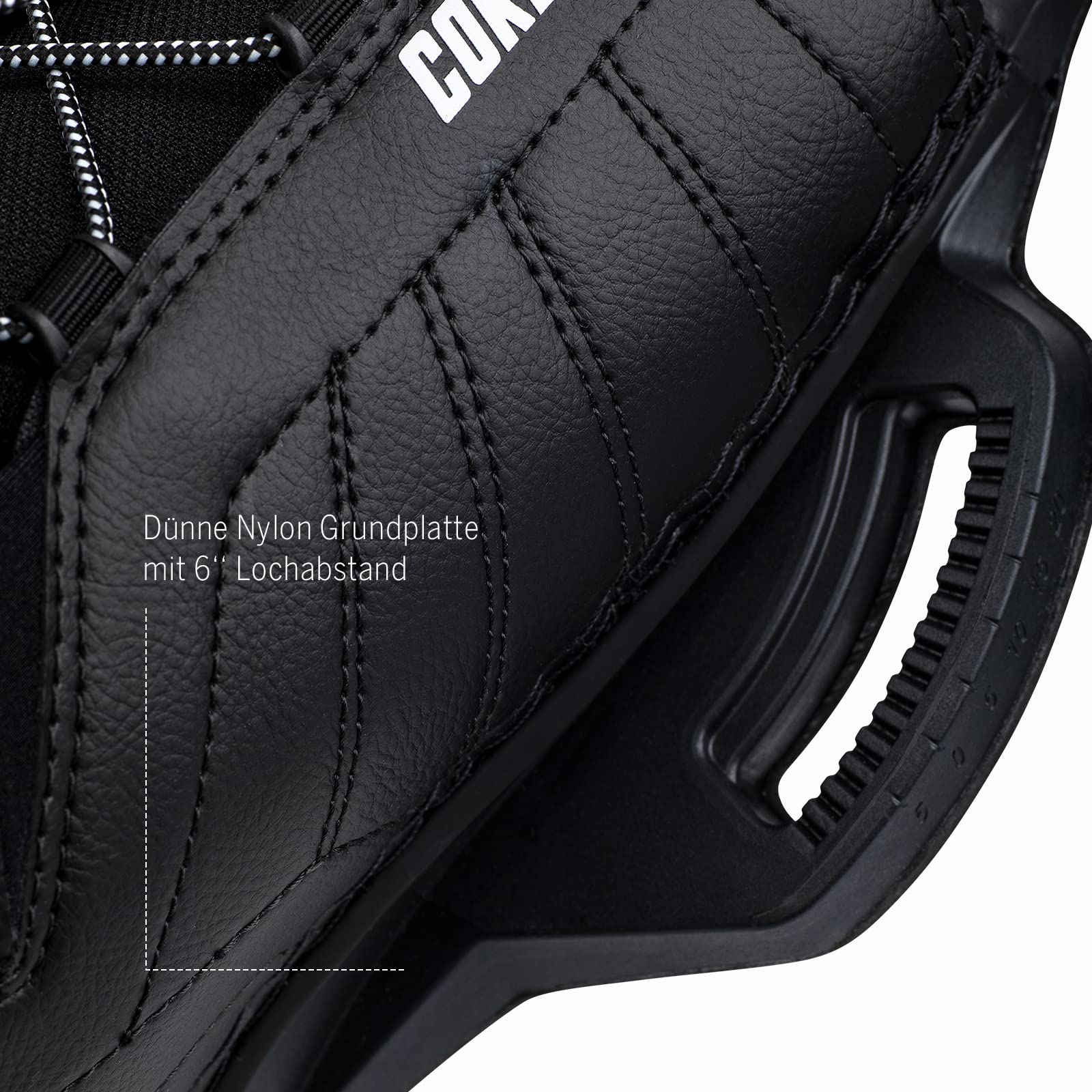 MESLE Wakeboard-Bindung Core, 32-47 EU, Open Toe Boots für Fortgeschrittene, für Boot und Seilbahn, schwarz