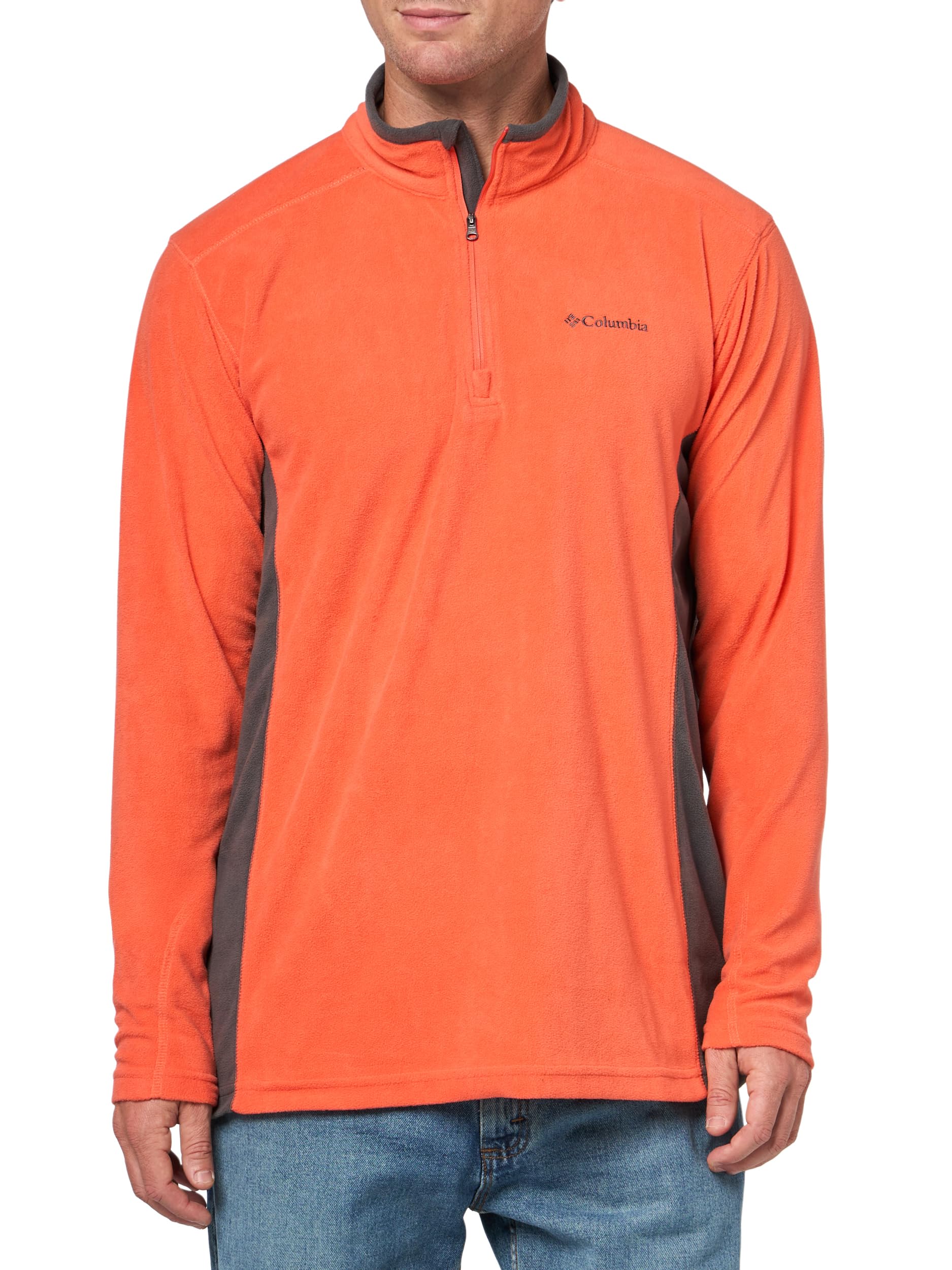 Columbia Men's Zing/Shark Klamath Range Half Zip Fleece, S