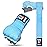 HUNTER Gel Padded Inner Gloves with Hand Wraps for Boxing, Quick Elastic Training Wraps for Men & Women, Muay Thai MMA Kickboxing Martial Arts Knuckle Wrist Protector (Pair) (Sky Blue, S/M)