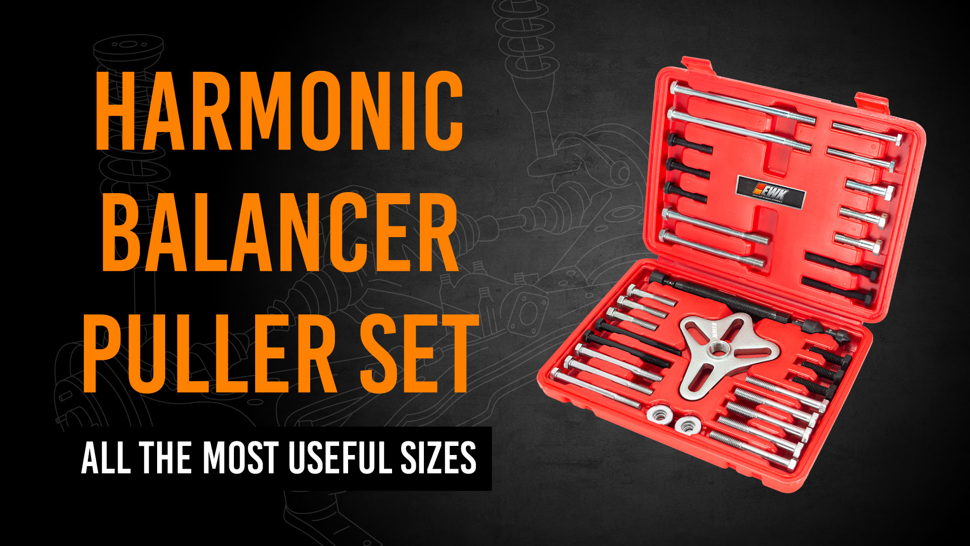 Amazon.com: EWK 51 Pcs Harmonic Balancer Puller Set, Steering