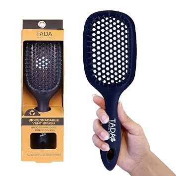 TADA Men Hair Brush for Women Men Kids, Detangler Brush for Curly Hair, Detangling Comb Navy