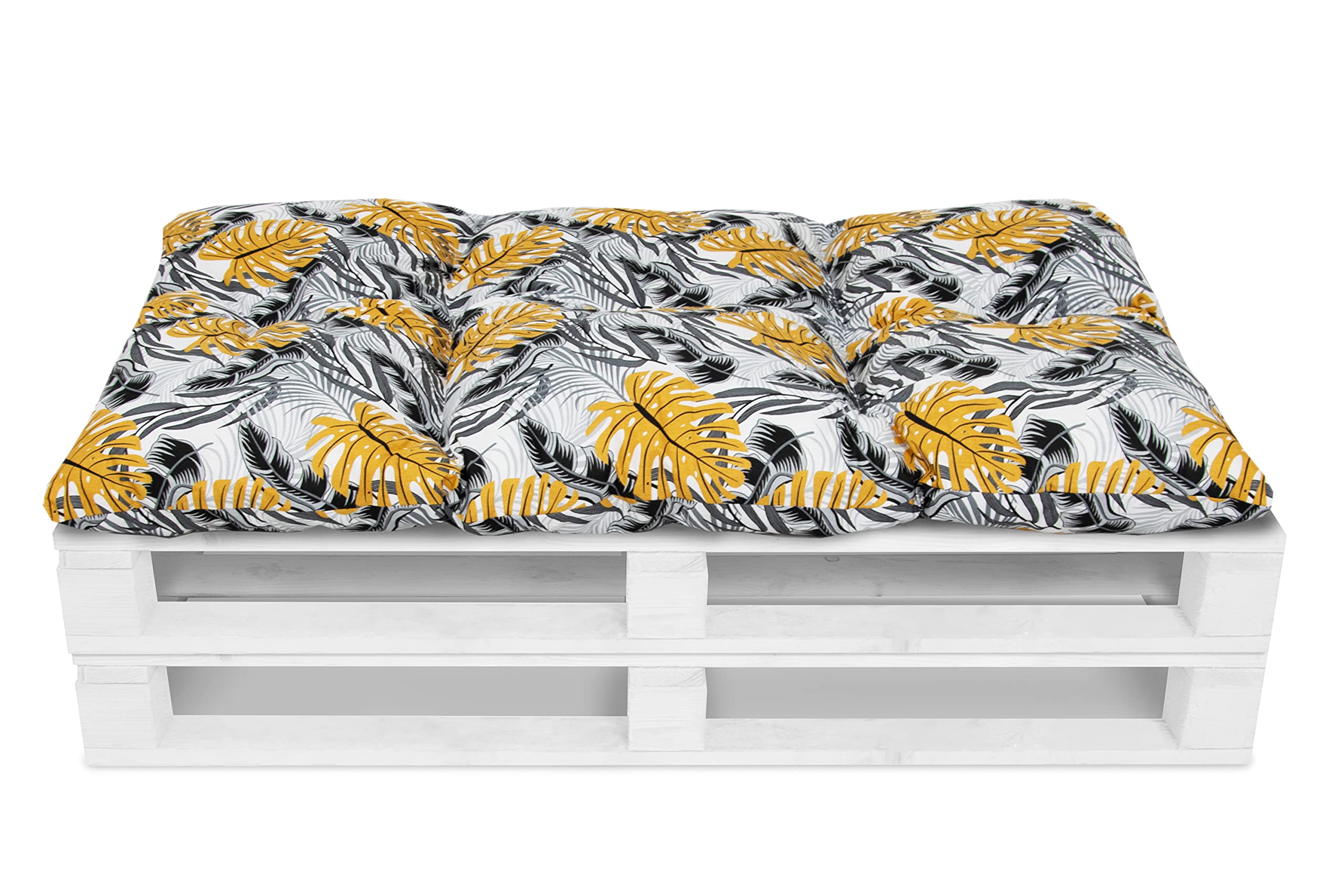 Amilian Ensemble de Coussins de Palette 1x 120x80 + 2X 40x60 Coussin de siège pour palettes Euro Meubles Balcon, Fauteuil d'extérieur ou Petit canapé pour Chambre de Jeune