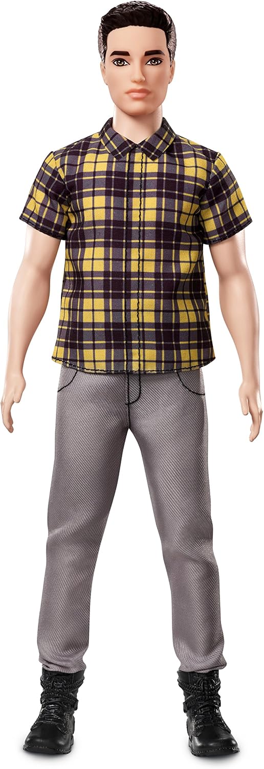 Weekly Top Sale Ken Fashionistas Chill in Check Doll Free Shipping 🛒 Ken Fashionistas Chill in Check Doll