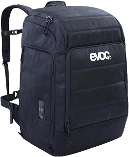 EVOC Gear 백팩 60 여행 및 하이킹 백팩 (부츠 수납 공간, 오거나이저 포켓, 넓은 허리 벨트, 안전한 스탠드, 60L), 블랙., 스포티