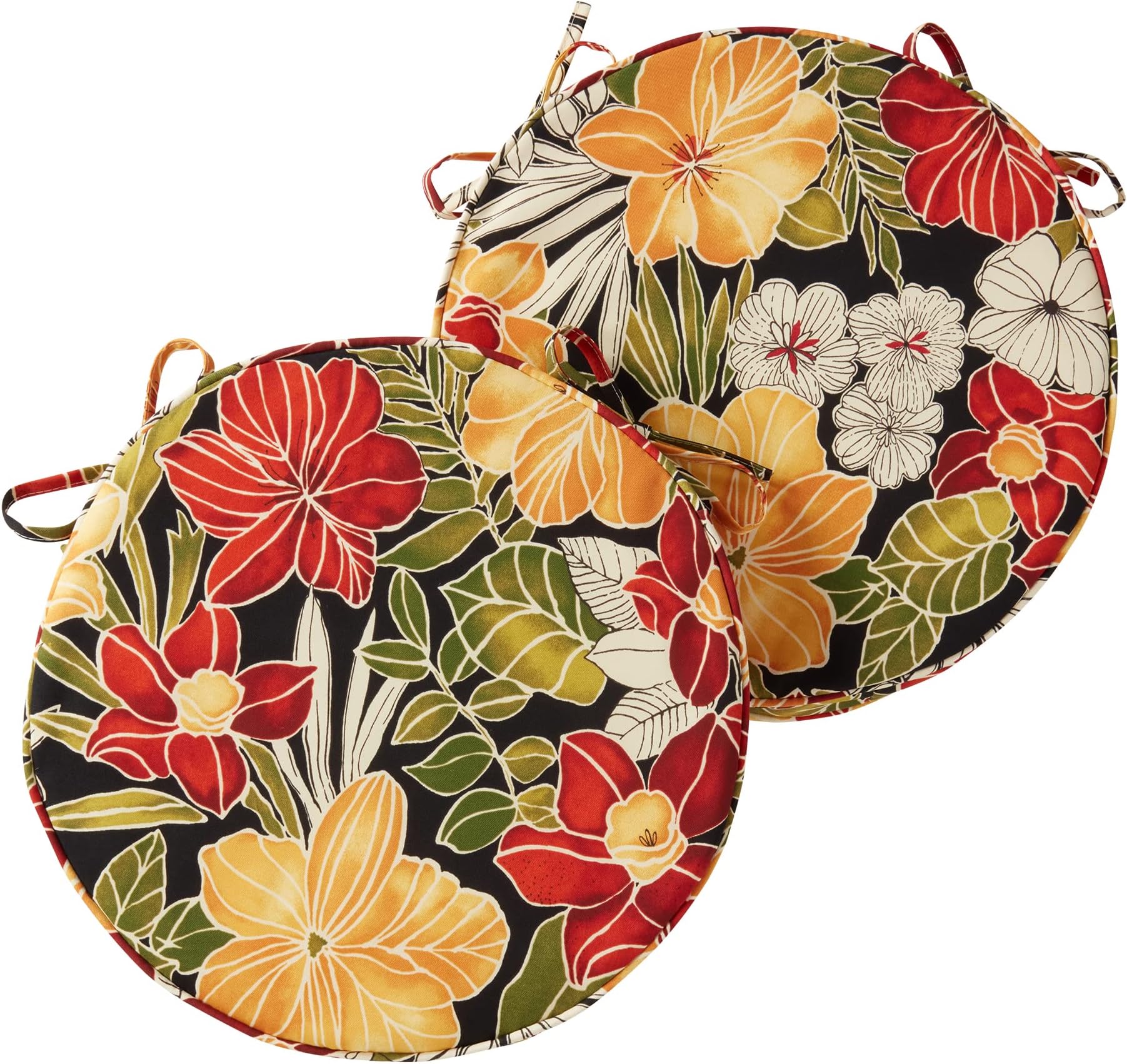 Amazon.com : RAILONCH Indoor/Outdoor Chair Pads Round Seat Cushions ...