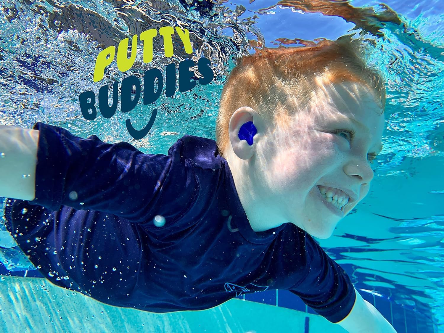 Putty Buddies Les bouchons flotter pour nager et se baigner (inventé par un médecin) garder l' eau à l'extérieur (10 paires) Bronzer