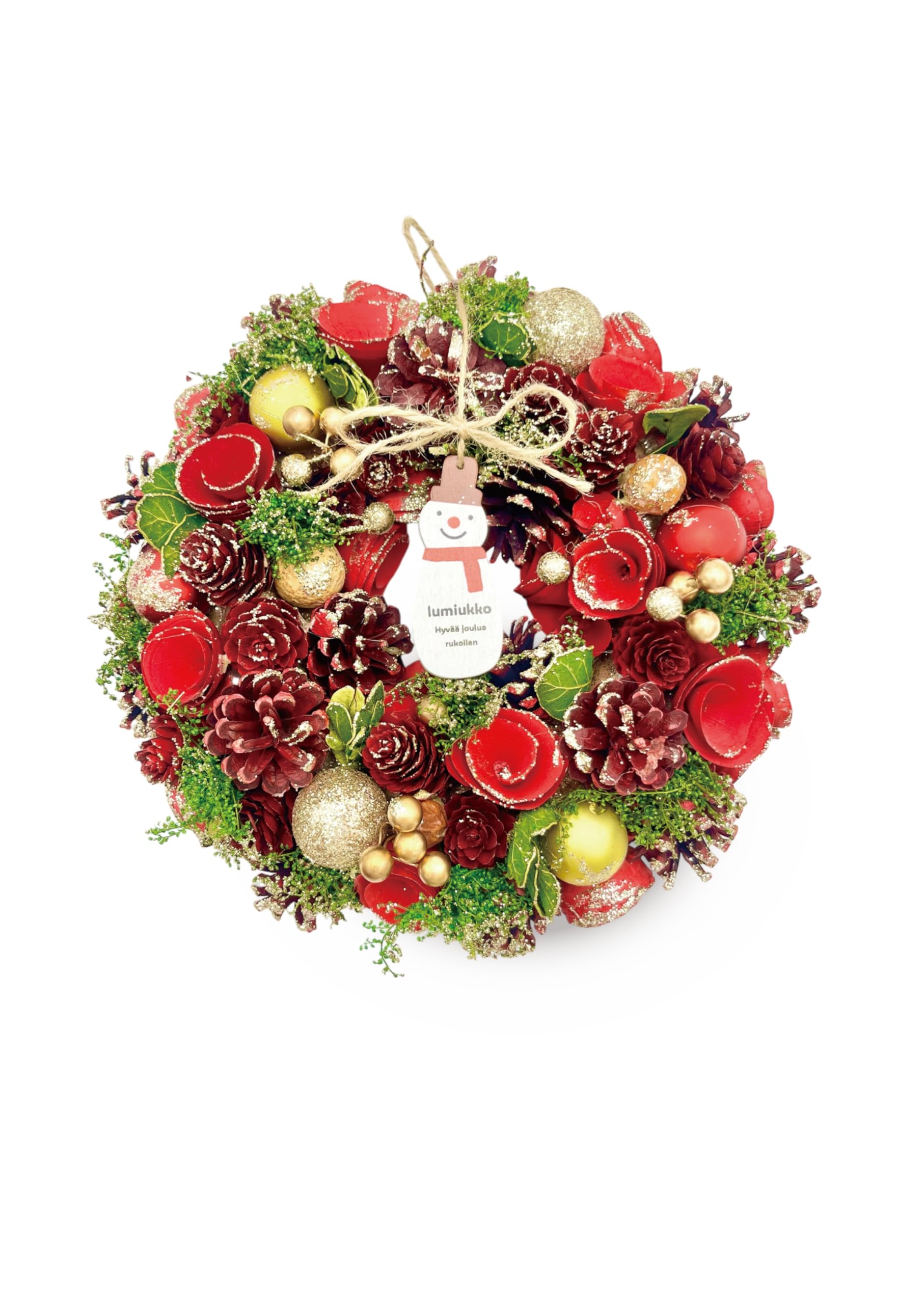 クリスマスリース 26cm×23cm Xmas