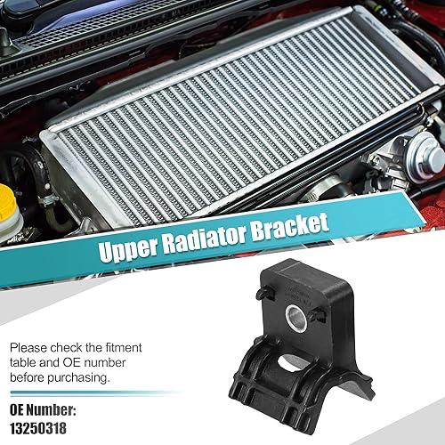 Miniatura 2 de X AUTOHAUX 2pcs soporte superior del radiador para Chevrolet Cruze 2011-2016 para Chevrolet Cruze Limited 2016 para Buick Verano 2012-2017