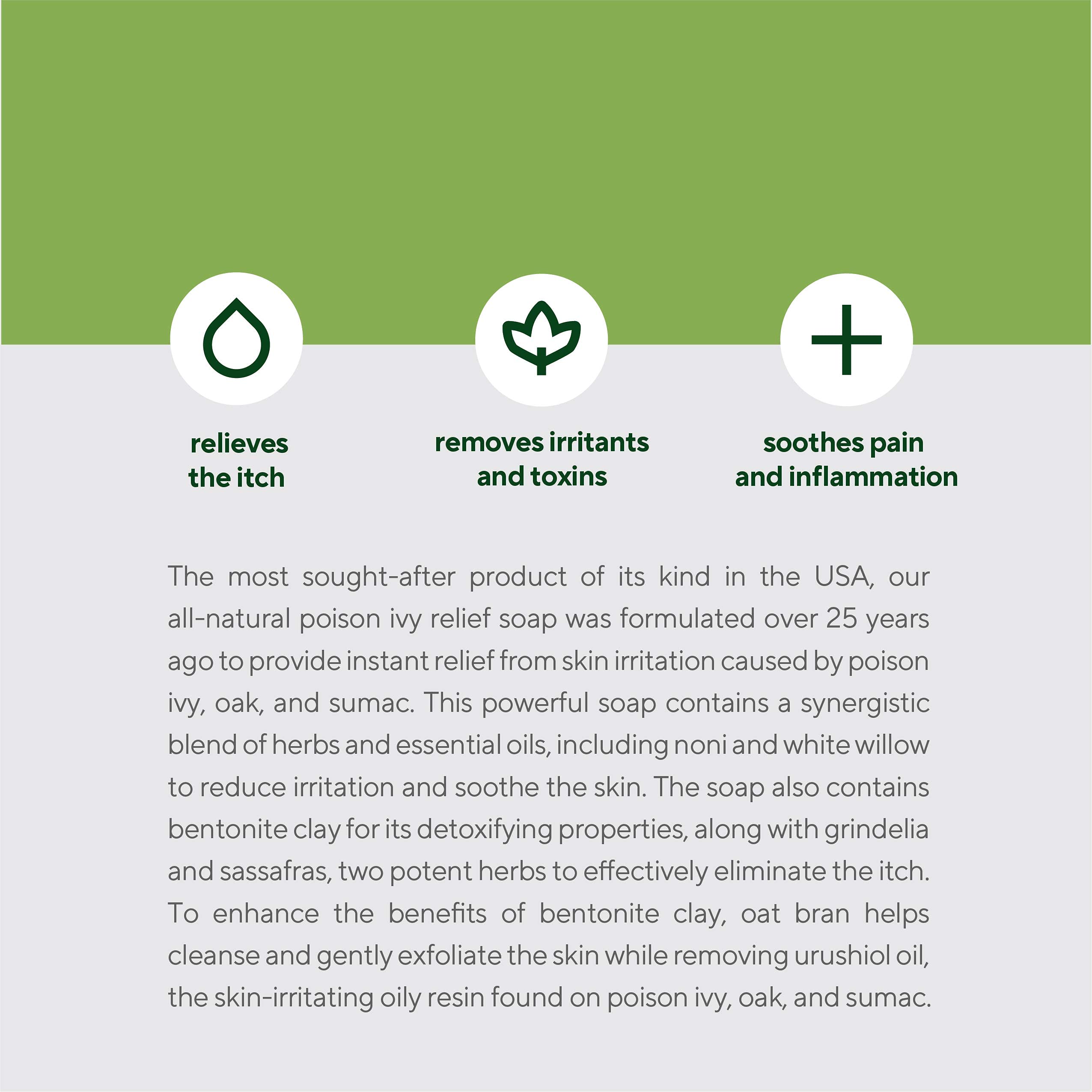 Marie’s Original Poison Ivy Soap Bar 100 All Natural Triple Acting