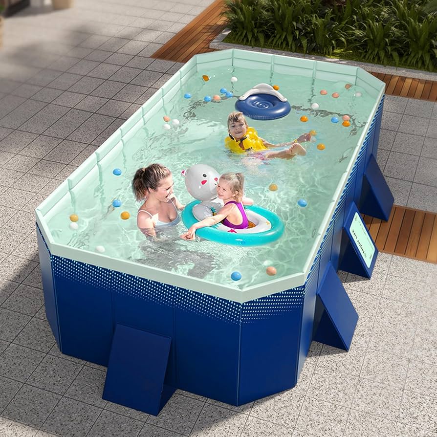 Amazon.com: Masiunoz Foldable Pool for Adults,116X65X21.5