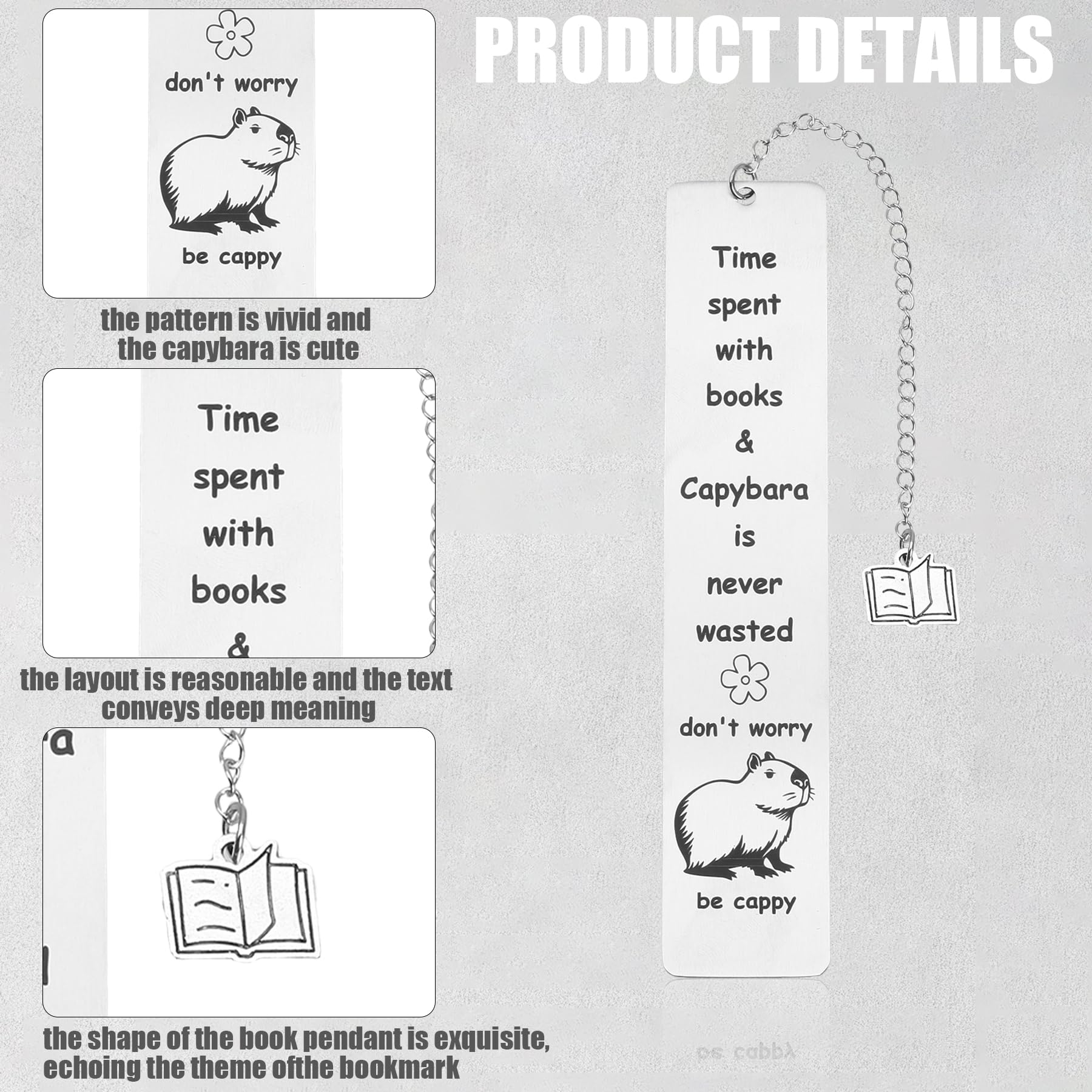 Wasise capybara stuff, Capybara Bookmark - Image 3