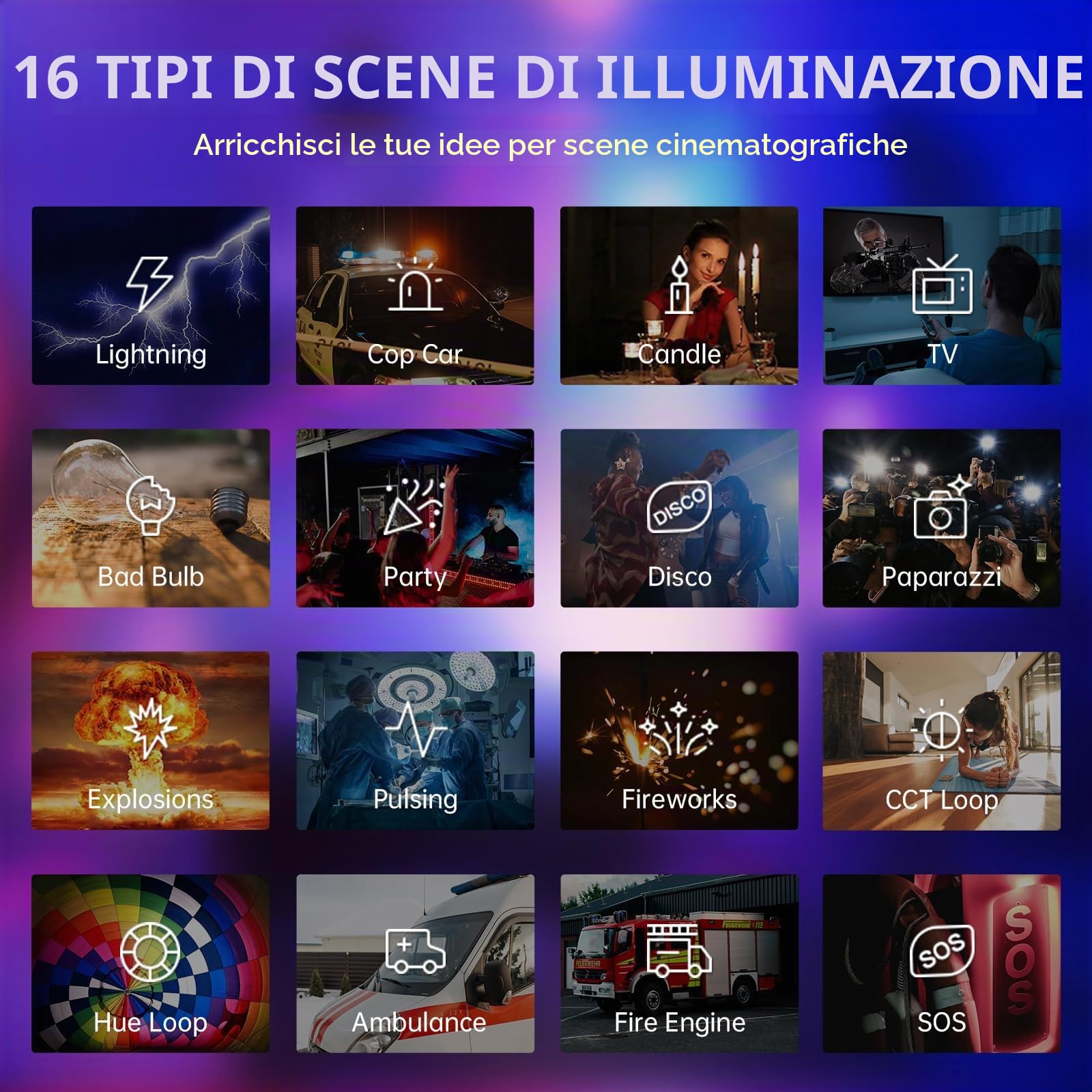 GVM Lampe Video RGB 300C, Luce Studio 300W per Registrazione Film, 16 Effetti, Illuminazione Fotografia 2000K-10000K con Attacco Bowens e Controllo DMX