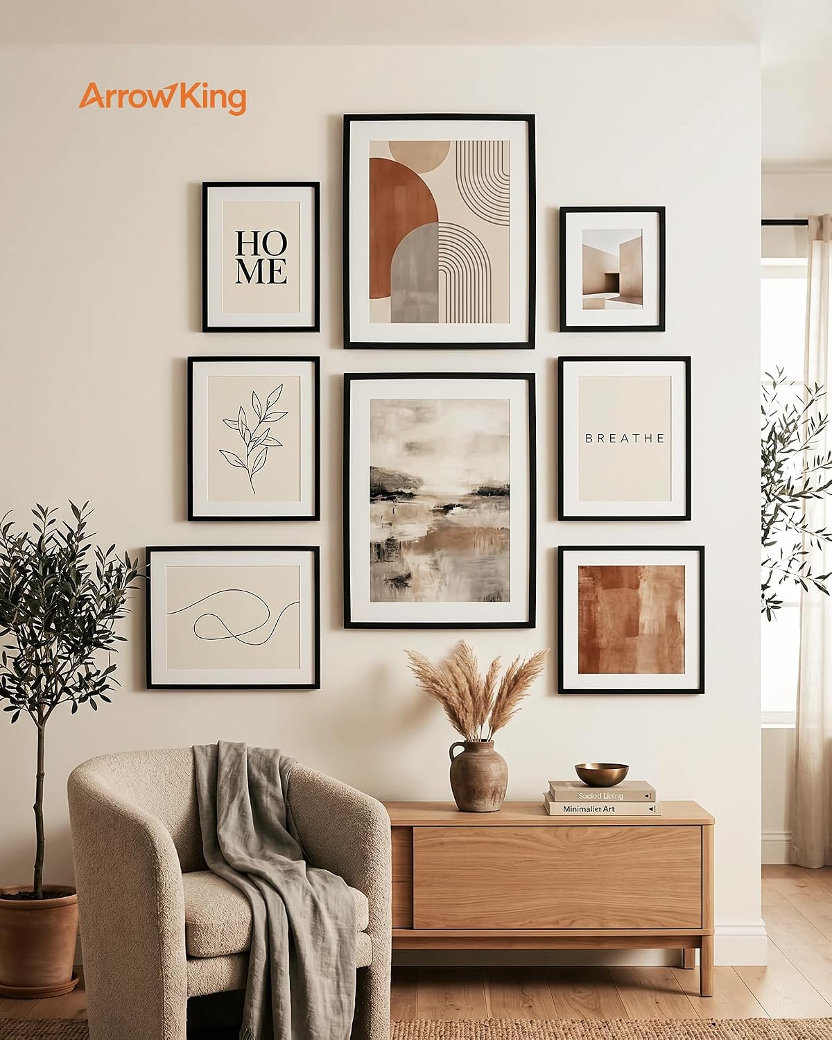 8x10 Black Picture Frame, Tabletop & Wall Display Photo Frame