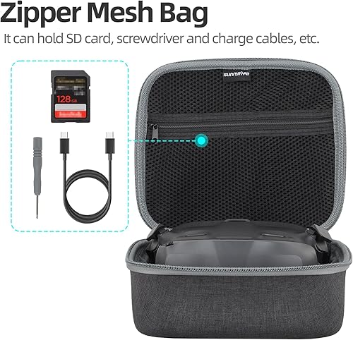 Miniatura 3 de Estuche de transporte para gafas N3, estuche de almacenamiento portátil para gafas DJI N3, accesorios