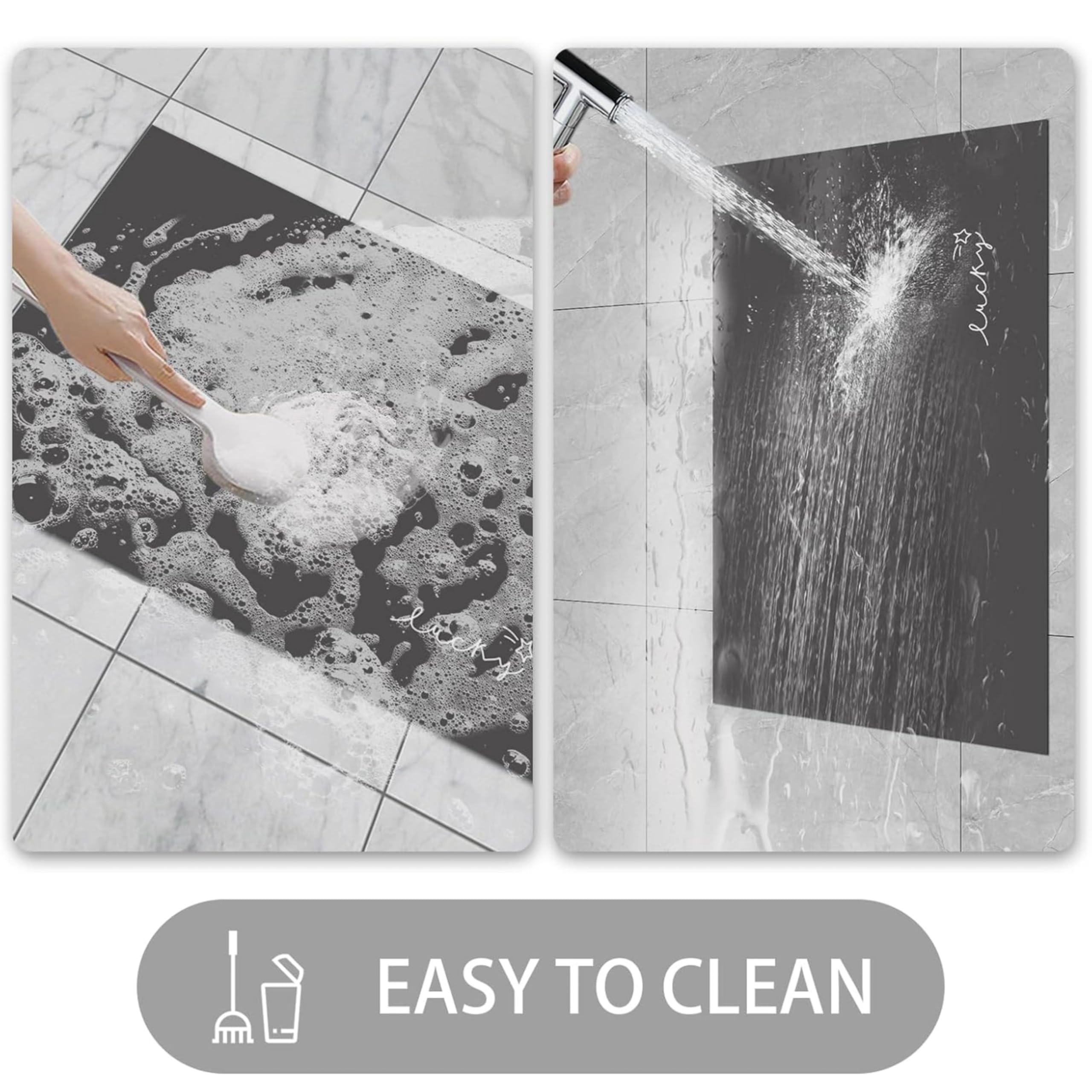 LYGLIGH Ultradünne Fußmatte – 119,4x61 Cm, Rutschfeste Gummirückseite, Waschbar, Für Eingang & Küche