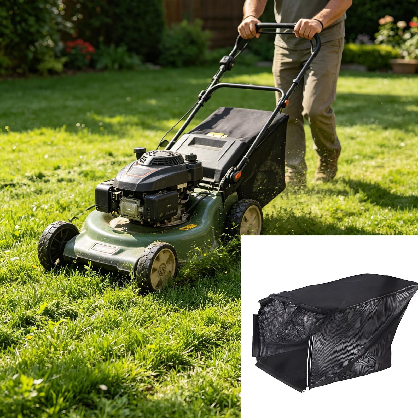 Generisch Bolsa recogecésped de poliéster fácil de instalar para un cuidado y limpieza eficientes del jardín 587100402 C361029Er 587100408