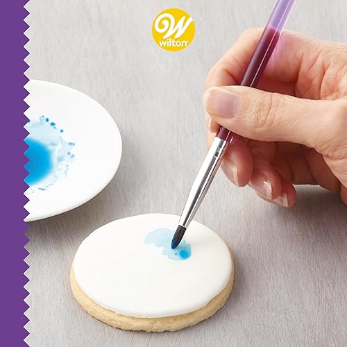 Miniatura 6 de Wilton Juego de cepillos de 5 piezas para decoración de pasteles cerdas sintéticas